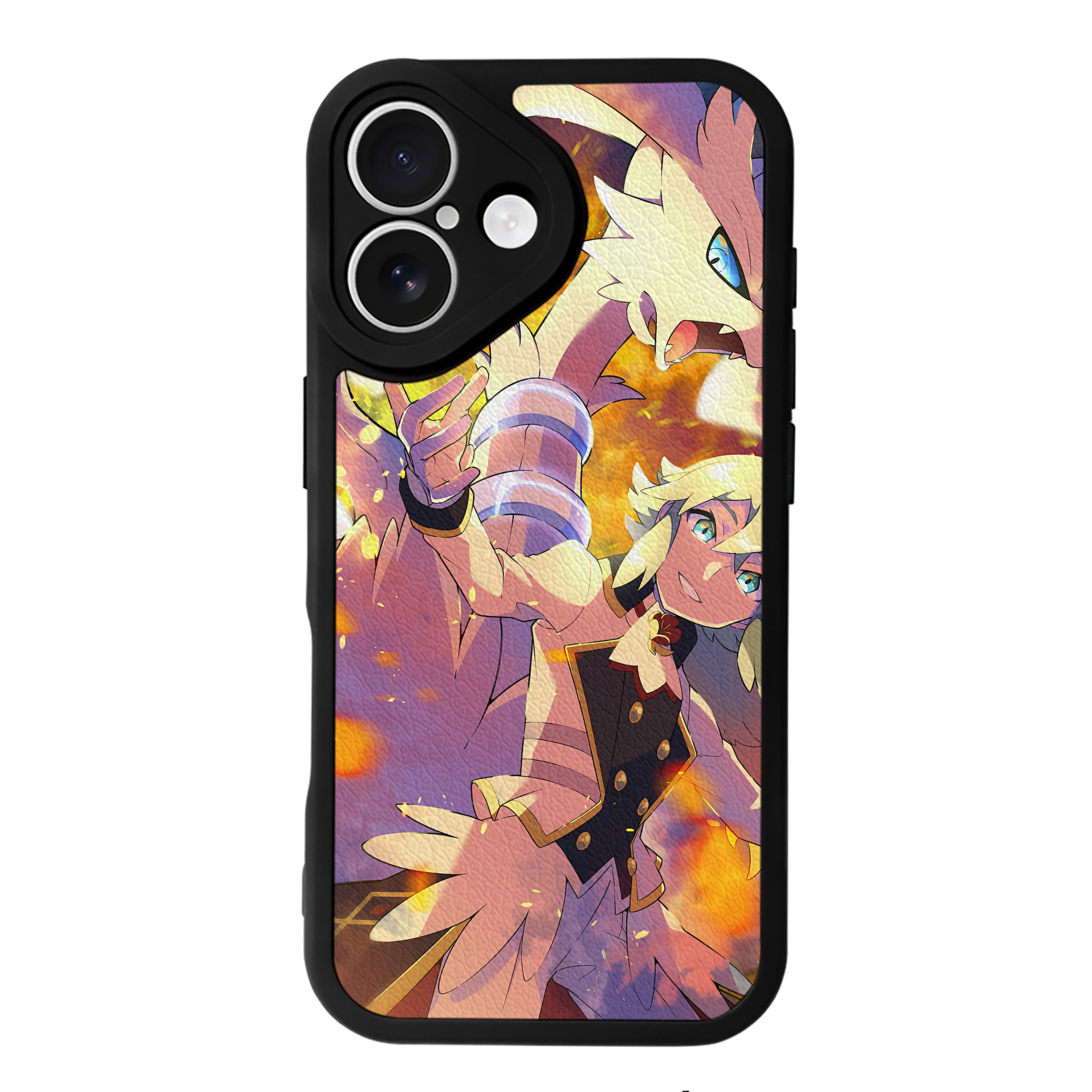 （画像用） ポケットモンスター Pokémon 【iPhone 16シリーズ対応】シリコンスマホケース（レザー調） 材質：シリコン